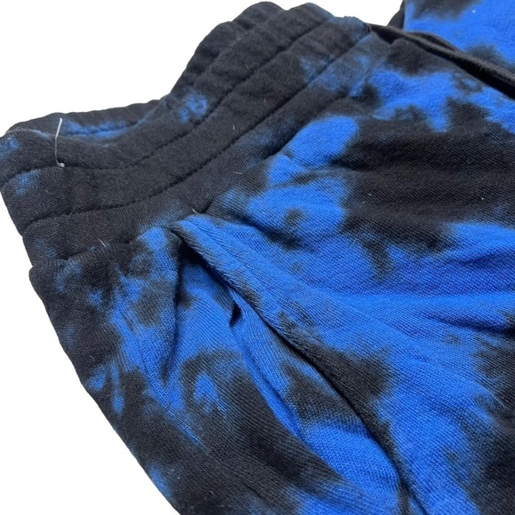 Alice + Olivia Black Blue Sweatpants Size Small Tie Dye Relaxed Loungewear - Picture 5 of 6